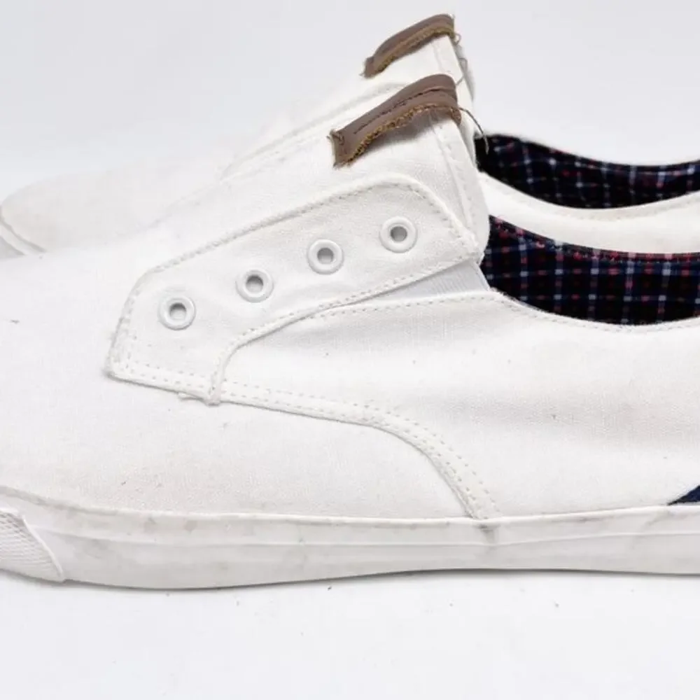 Ben Sherman Men's Percy‎ Laceless Sneakers White Size 12